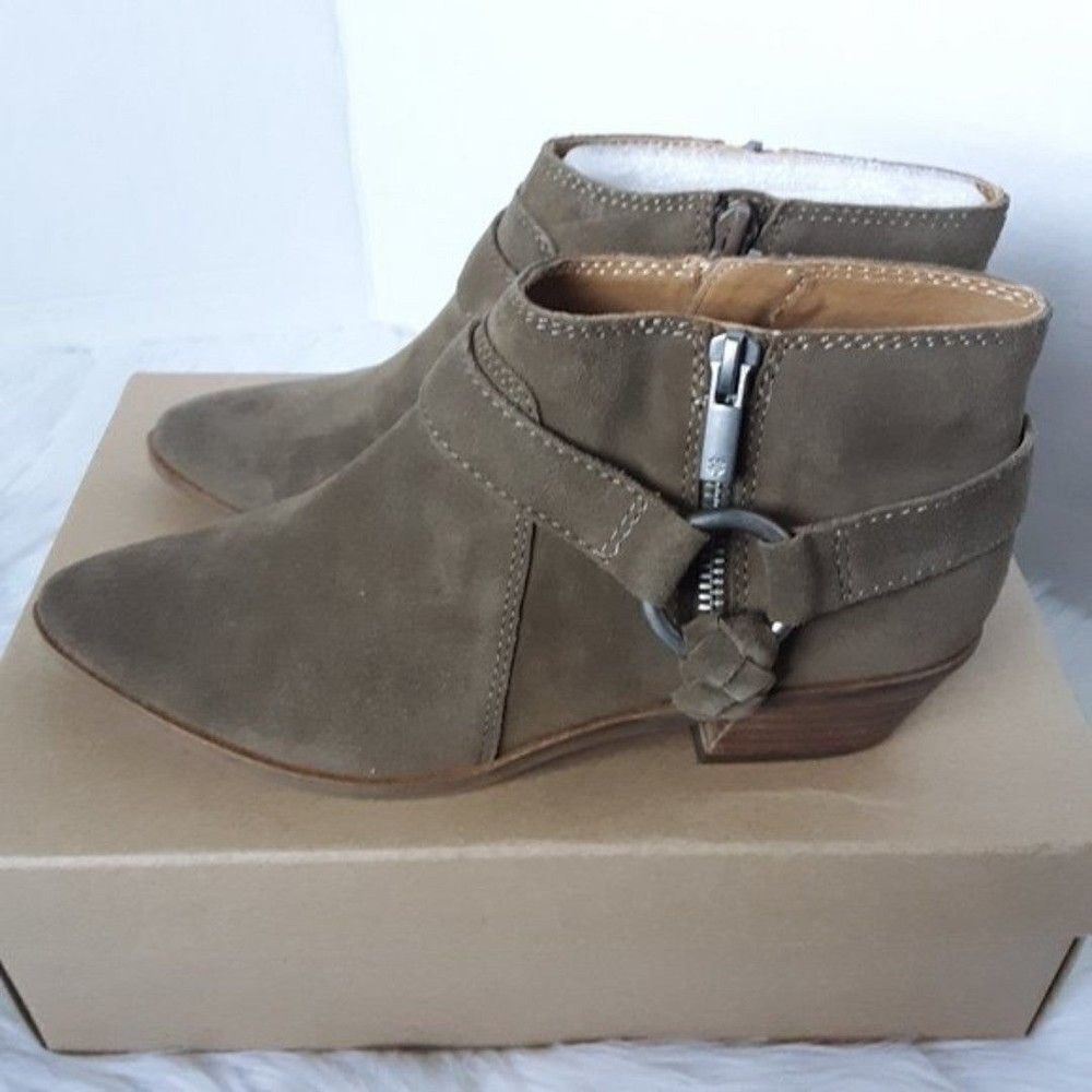 Lucky Brand Harness Straps Women's size 6.5M Western Ankle Boot